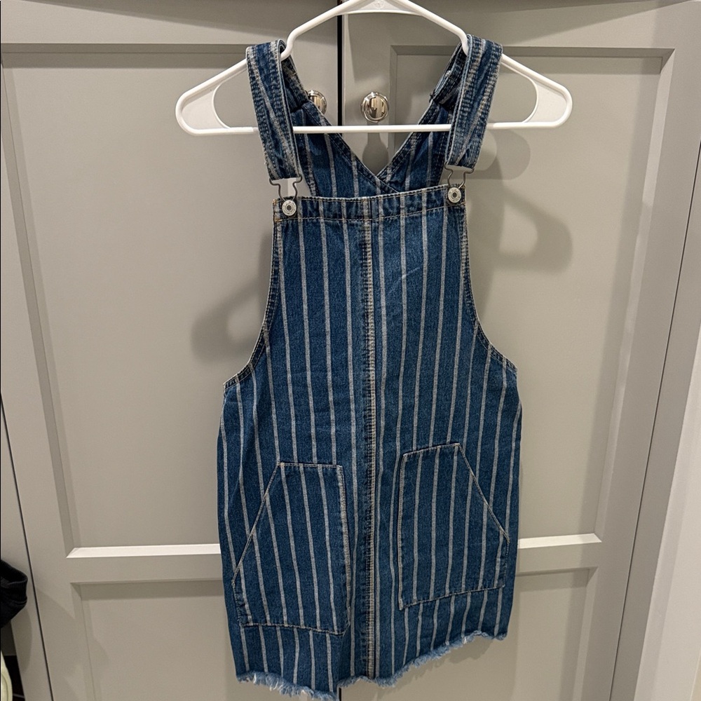 Tilly's Blue Striped Denim Dress